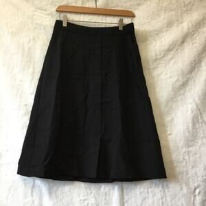 Bega Black Midi A-Line Skirt